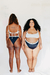 Hotpants Joá dupla face - preto / off white - Amara Praia