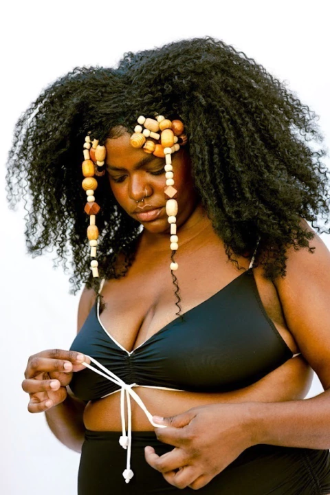 Top Maraú dupla face - off white / preto