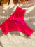 hotpants leblon dupla face - vermelho / rosa - comprar online