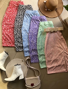 Falda midi margarita - comprar online