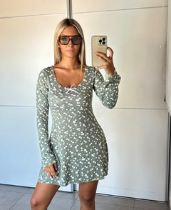 Vestido coquette oxford - tienda online