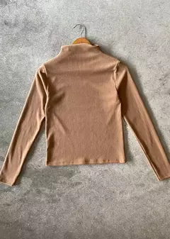 Remera Rib friza cuello Perkins m-larga #2227-3F en internet