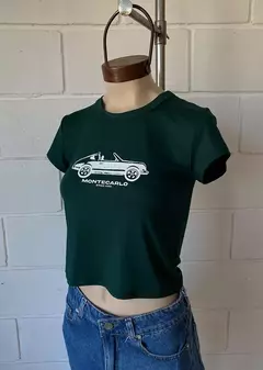Remera m-corta modal soft estampado ”Montecarlo″ #4033-E en internet