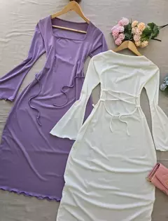 Vestido corset largo BLANCO en internet