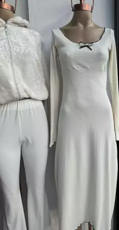 Vestido coquette largo