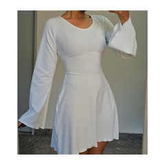 Vestido corset corto BLANCO - tienda online
