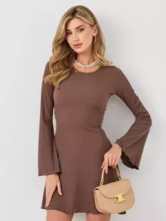 Vestido corset corto CHOCOLATE - comprar online