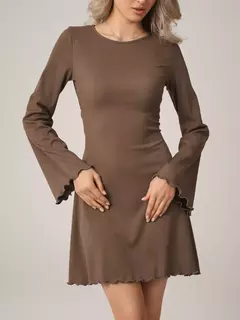Vestido corset corto CHOCOLATE - tienda online