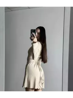 Vestido corset corto BEIGE en internet