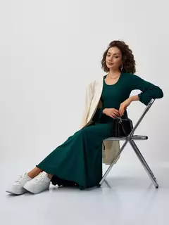 Vestido corset largo VERDE - comprar online