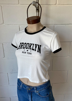 Remera modal soft estampado c-guía combi “Brooklyn” #1050 en internet