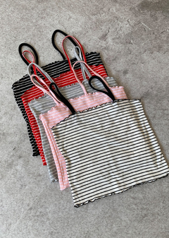 Top Morley Rayado con Tira y Rulote #1071/R