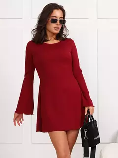 Vestido corset corto BORDO en internet