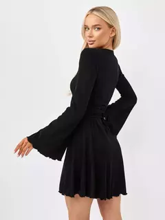 Vestido corset corto NEGRO - tienda online