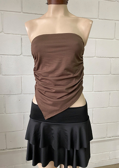 Top straples modal soft frunce laterales c-pico #1437 en internet