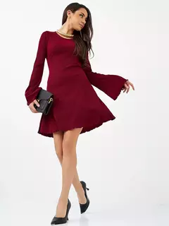 Vestido corset corto BORDO en internet