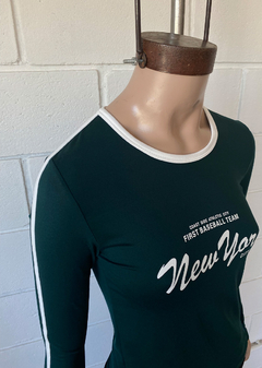 Remera modal soft m-larga estampado guía combi #1500-3 «New York» - tienda online