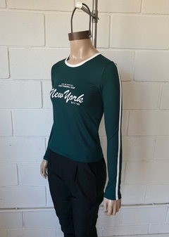 Remera modal soft m-larga estampado guía combi #1500-3 «New York» en internet
