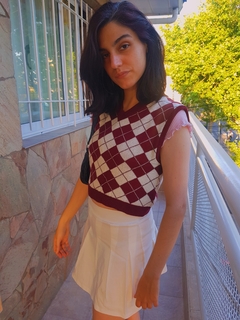 Pollera euphoria white - tienda online