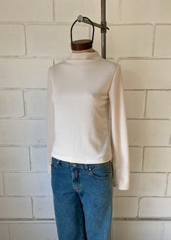 Remera Rib friza cuello Perkins m-larga #2227-3F en internet