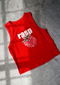 Imagen de Musculosa modal soft guía 5 estampado “RASPberry” #2525-E