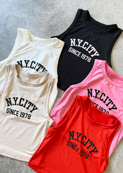 Musculosa modal soft guía 5 estampado “NY CITY ” #2525-E en internet