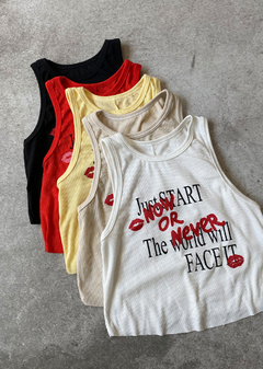 Musculosa morley capri guía 40 al corte “Now or Never” #3428