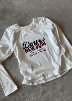 Remera modal soft m-larga estampado «Denver» #4033-3E - comprar online