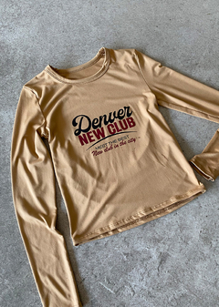 Remera modal soft m-larga estampado «Denver» #4033-3E
