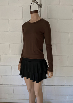 Remera modal soft m-larga lisa - comprar online