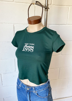 Remera m-corta modal soft estampado ”New York 1898″ #4033-E