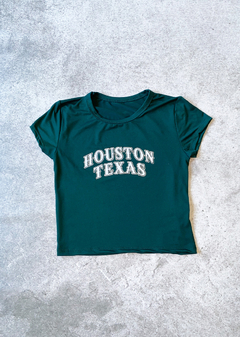 Remera m-corta modal soft estampado “Houston Texas” #4033-E en internet