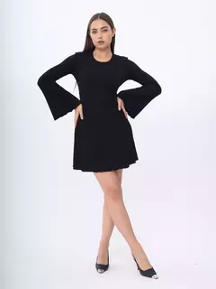 Vestido corset corto NEGRO - Edna Modas