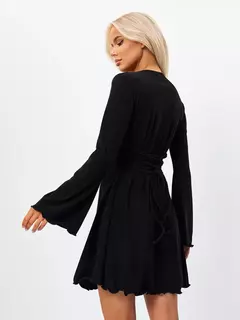 Vestido corset corto NEGRO - Edna Modas