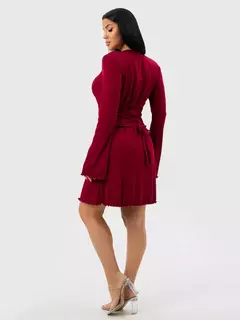 Vestido corset corto BORDO en internet