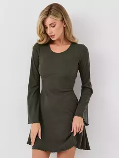 Vestido corset corto verde - tienda online