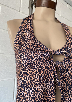 Top Marilyn microfibra Animal Print c- tiras - comprar online