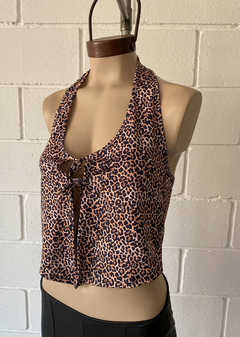 Top Marilyn microfibra Animal Print c- tiras