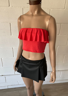 Top straples ity Gliter frente volado