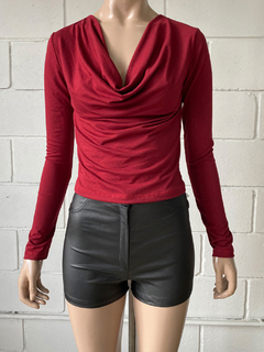 Remera modal soft m-larga cuello buche #6225-3 - Edna Modas