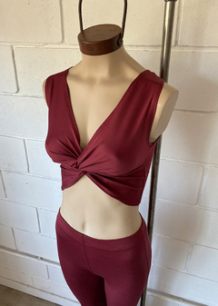 Musculosa micro cruzada nudo #6464 en internet