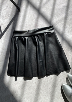 Pollera Cuerina Punto plato #678-CP