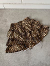 Pollera modal soft animal print 3 volados #724-P