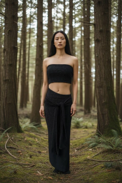 Vestido carmina flor jacquard 908 - Edna Modas