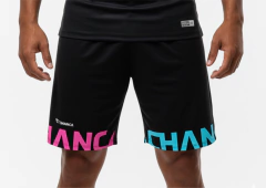 002 - SHORTS CHANCA ROSA E AZUL FUTEVÔLEI MASCULINO - comprar online