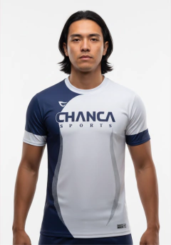 040 - CAMISETA AZUL MARINHO E BRANCA FUTEVÔLEI MASCULINA - comprar online