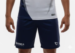 040 - SHORTS AZUL MARINHO E BRANCO FUTEVÔLEI MASCULINO - comprar online