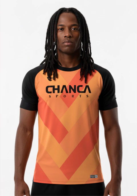 041 - CAMISETA LARANJA FUTEVÔLEI MASCULINA - comprar online
