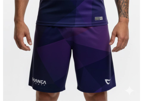 046 - SHORTS ROXO FUTEVÔLEI MASCULINO - comprar online
