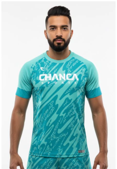 061 - CAMISETA VERDE ÁGUA FUTEVÔLEI MASCULINA - comprar online
